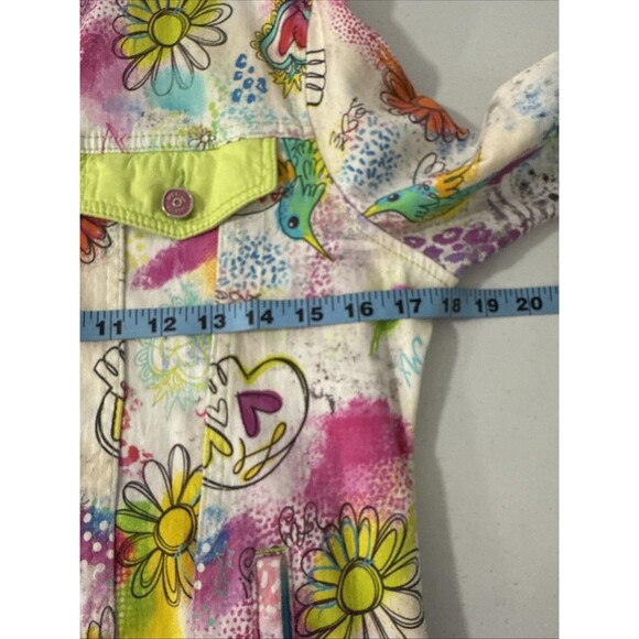 Ay Guey Jacket Youth XS Floral Print‎ Denim - Picture 5 of 9
